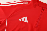 2025 AD Red Half Pull Tracksuit #AB09 (半拉链)