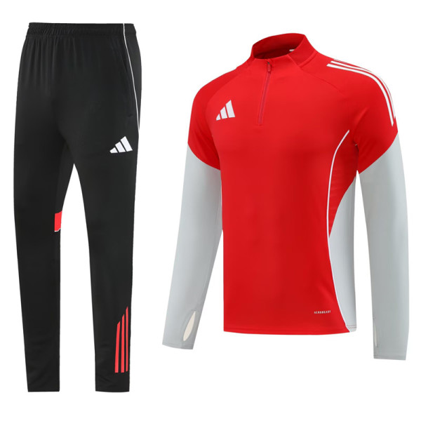2025 AD Red Half Pull Tracksuit #AB09 (半拉链)