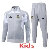 2025-26 RMA Gray Kids Jacket Tracksuit #E25183(童装)