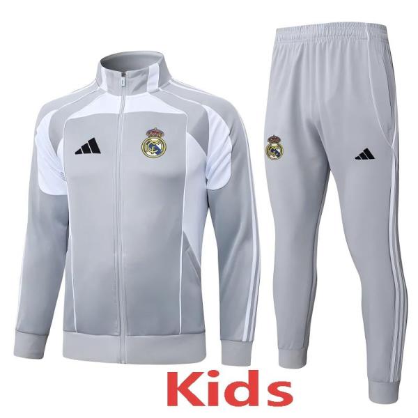 2025-26 RMA Gray Kids Jacket Tracksuit #E25183(童装)