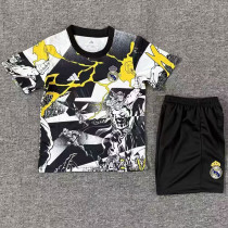 2025-26 RMA White Black Joint Edition Kids Training (漫威)