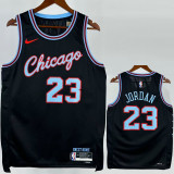 2025-26 BULLS JORDAN #23 Black City Edition Top Quality Hot Pressing NBA Jersey