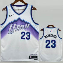 2025-26 JAZZ MARKKANEN #23 White Top Quality Hot Pressing NBA Jersey
