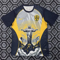 2025-26 Brazil Yellow Grey Special Edition Training shirts (女神)