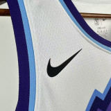 2025-26 JAZZ MARKKANEN #00 White Top Quality Hot Pressing NBA Jersey