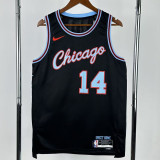 2025-26 BULLS BUZELIS #14 Black City Edition Top Quality Hot Pressing NBA Jersey