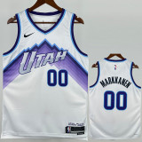 2025-26 JAZZ MARKKANEN #00 White Top Quality Hot Pressing NBA Jersey