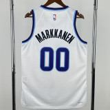 2025-26 JAZZ MARKKANEN #00 White Top Quality Hot Pressing NBA Jersey