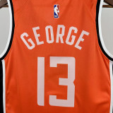 2025-26 Clippers GEORGE #13 Orange City Edition Top Quality Hot Pressing NBA Jersey