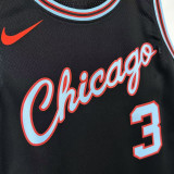 2025-26 BULLS GIDDEY #3 Black City Edition Top Quality Hot Pressing NBA Jersey