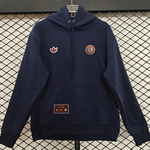 2025-26 Aston Villa Royal blue Hoody 宝蓝色(加绒)