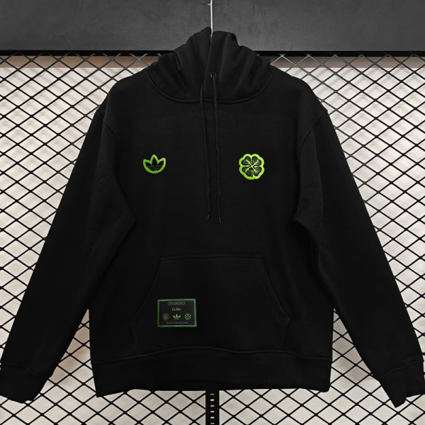 2025-26 Celtic Black Hoody 黑色(加绒)