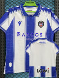 2025-26 Levante UD Away Fans Soccer Jersey (黑色背下广告)