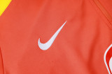 2025-26 Brazil Orange Half Pull Tracksuit #B25119(半拉链)