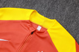 2025-26 Brazil Orange Half Pull Tracksuit #B25119(半拉链)