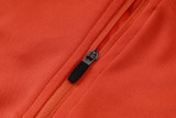 2025-26 Brazil Orange Half Pull Tracksuit #B25119(半拉链)