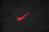 2025-26 PSG Black Half Pull Tracksuit #B25122(半拉链)