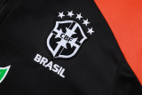 2025-26 Brazil Black Half Pull Tracksuit #B25131(半拉链)