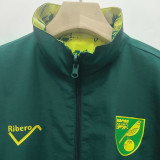 1992 Norwich City Green & Fluorescent green Retro Double Sided Windbreaker (双面风衣)