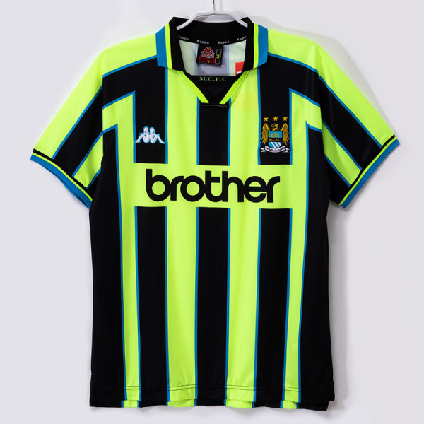 1998-1999 Man City Away Retro Soccer Jersey