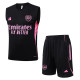 2025-26 ARS Black Tank top and shorts suit #D25236
