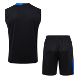 2025-26 PSG Black Tank top and shorts suit #D25239