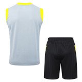2025-26 Dortmund Light gray Tank top and shorts suit #D25234
