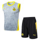2025-26 Dortmund Light gray Tank top and shorts suit #D25234