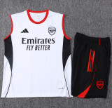 2025-26 ACM White Tank top and shorts suit #D25238