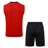 2025-26 ACM Red Tank top and shorts suit #D25237