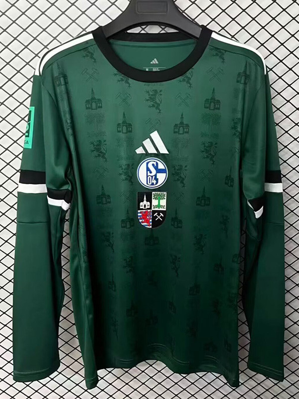 2025-26 Schalke 04 Anniversary Long Sleeve Soccer Jersey (长袖)