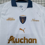 2025-26 RC Lens White Goalkeeper Soccer Jersey (全广告)