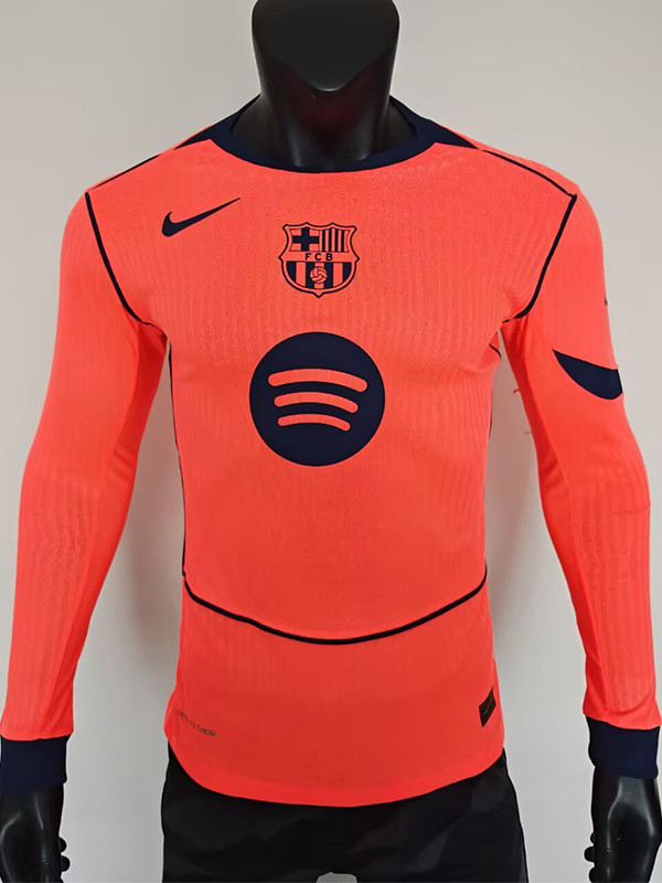 2025-26 BAR Third Long Sleeve Player Version Soccer Jersey (长袖球员)