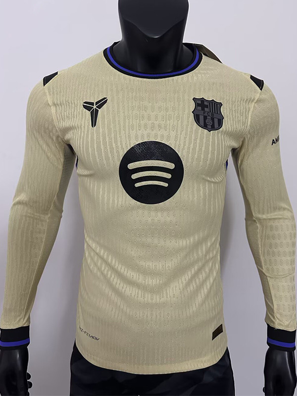 2025-26 BAR Away Long Sleeve Player Version Soccer Jersey (长袖球员)