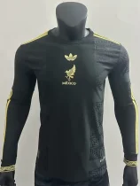 2025-26 Mexico Gold Cup Black Long Sleeve Player Version Soccer Jersey (长袖球员)