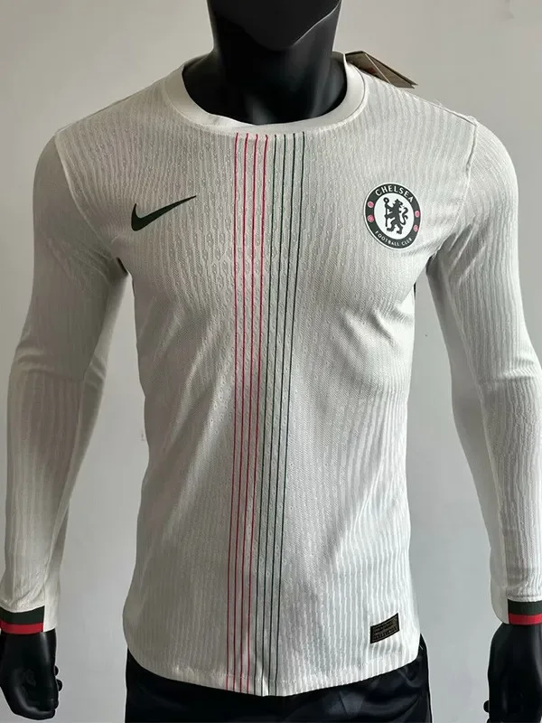 2025-26 CHE Away Long Sleeve Player Version Soccer Jersey (长袖球员)