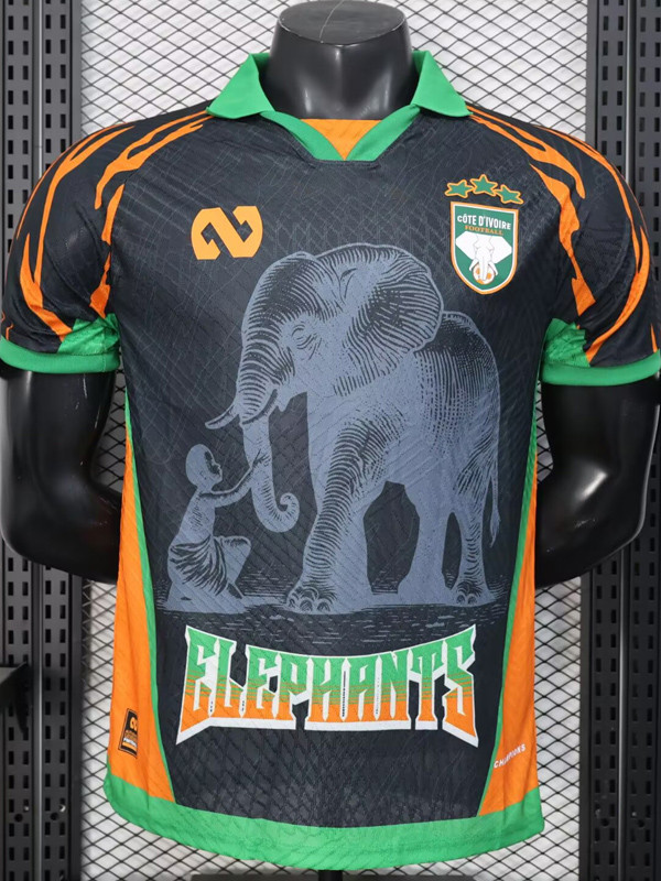 2025-26 Ivory Coast Black Special Edition Player Version Soccer Jersey