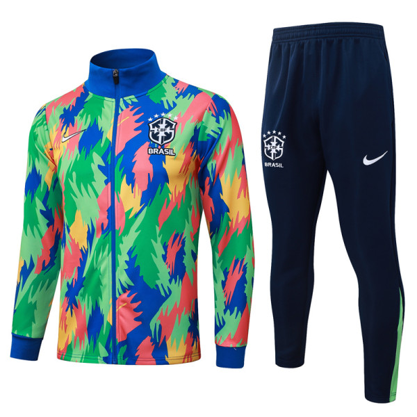 2025-26 Brazil Green Jacket Tracksuit #A25103
