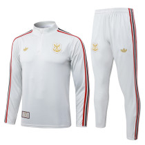 2025-26 Flamengo Light gray Half Pull Tracksuit #B25129(半拉链)