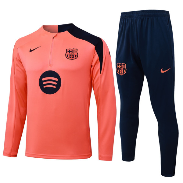 2025-26 BAR Orange Half Pull Tracksuit #B25136(半拉链)