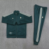 2025-26 JUV Dark green Jacket Tracksuit #08