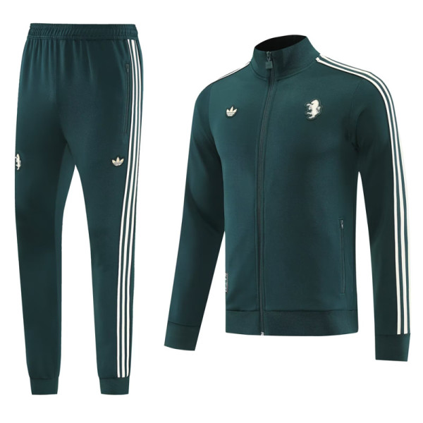 2025-26 JUV Dark green Jacket Tracksuit #08