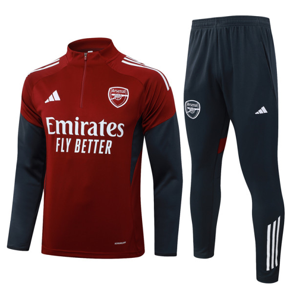 2025-26 ARS Jujube red Half Pull Tracksuit #B25125(半拉链)