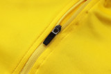 2025-26 Brazil Yellow Half Pull Tracksuit #B25134(半拉链)