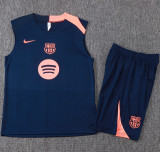2025-26 BAR Royal blue Tank top and shorts suit #D25258