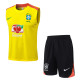 2025-26 Brazil Yellow Tank top and shorts suit #D25250
