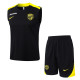 2025-26 Ittihad Black Tank top and shorts suit #D25248