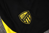 2025-26 Ittihad Black Tank top and shorts suit #D25248