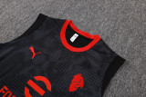 2025-26 ACM Black Tank top and shorts suit #D25249