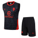 2025-26 ACM Black Tank top and shorts suit #D25249